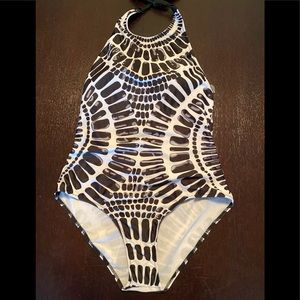 Tribal one piece bathing suit